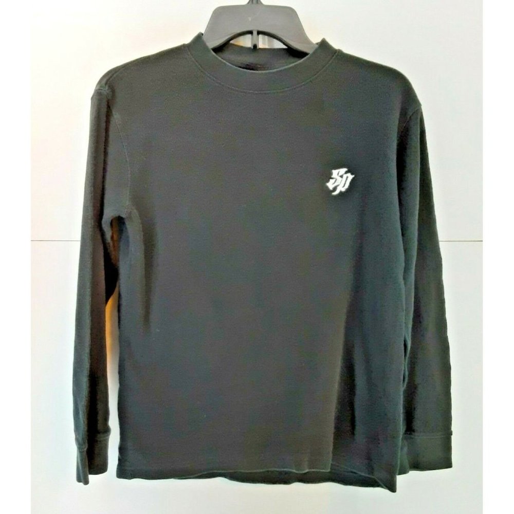 Southpole Boy's Long Sleeve Pull-Over Black Size M Authentic Collection Shirt To